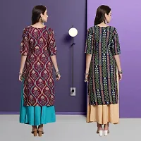 Fancy Crepe Kurtas For Women Pack Of 2-thumb1