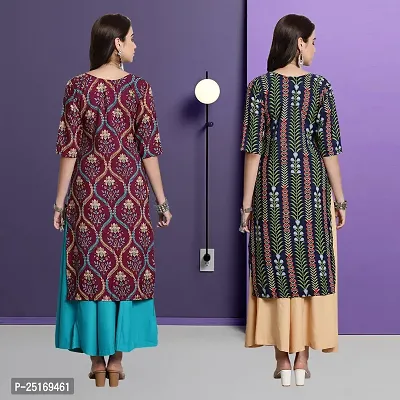 Fancy Crepe Kurtas For Women Pack Of 2-thumb2