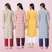 Women Stylish Crepe Printed Straight Kurta-thumb1