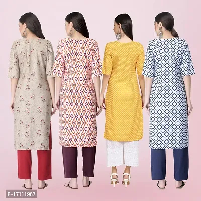 Women Stylish Crepe Printed Straight Kurta-thumb2