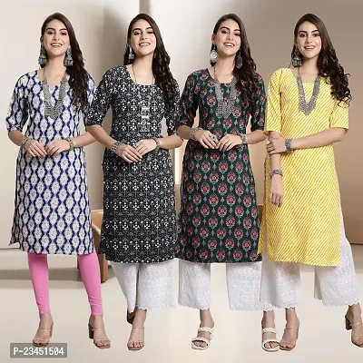 Fancy Crepe Kurtis for Women Pack Of 4-thumb0