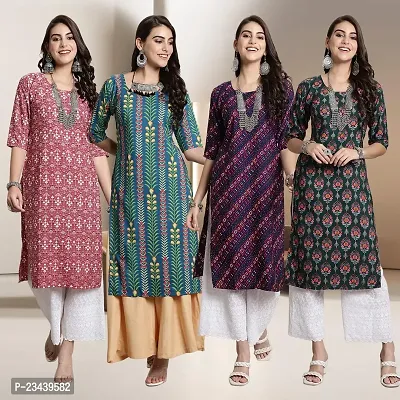 Fancy Crepe Kurtis for Women Pack Of 4