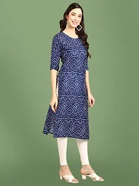 Stylish Crepe Printed Kurti For Women-thumb2