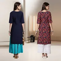 Fancy Rayon Kurtis For Women Pack Of 2-thumb1