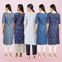 Women Stylish Crepe Printed Straight Kurta-thumb1