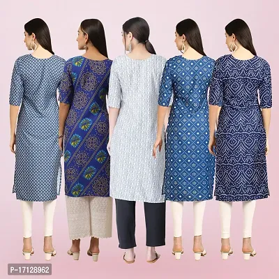 Women Stylish Crepe Printed Straight Kurta-thumb2