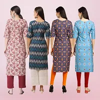 Women Stylish Crepe Printed Straight Kurta-thumb1