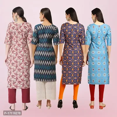 Women Stylish Crepe Printed Straight Kurta-thumb2