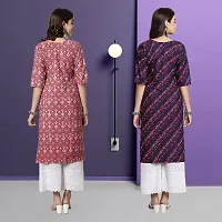 Fancy Crepe Kurtas For Women Pack Of 2-thumb1