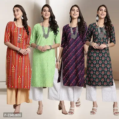 Fancy Crepe Kurtis for Women Pack Of 4-thumb0