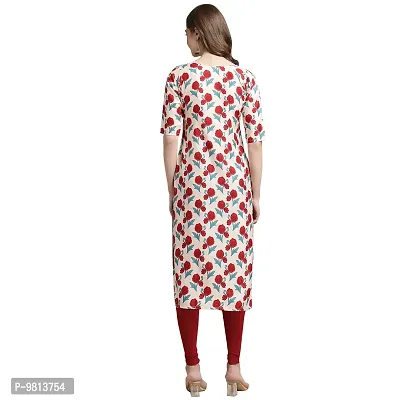 Women Crepe Digital Printed Straight Kurti  Pack of 6-thumb2