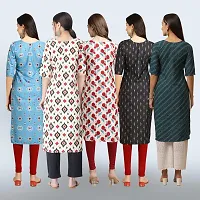 Women Stylish Crepe Printed Staright Kurta-thumb1