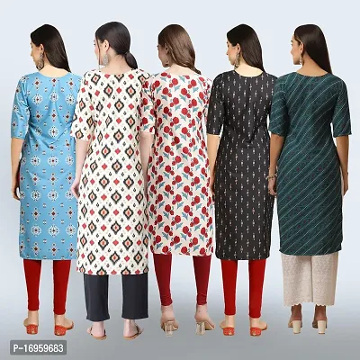 Women Stylish Crepe Printed Staright Kurta-thumb2