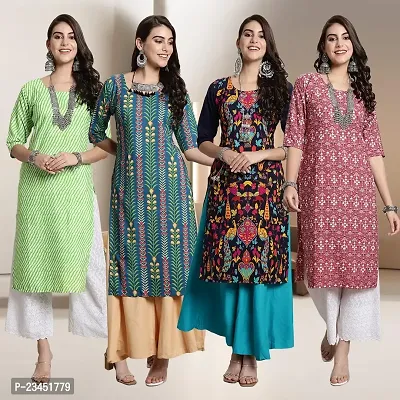 Fancy Crepe Kurtis for Women Pack Of 4