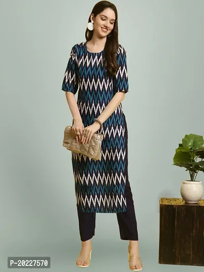 New Stylish Crepe Printed Kurti For Women