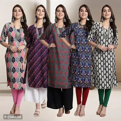 Fancy Crepe Kurtis For Women Pack Of 5