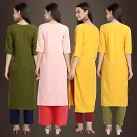 Fancy Crepe Kurtis for Women Pack Of 4-thumb1