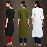 Fancy Crepe Kurtis for Women Pack Of 3-thumb1