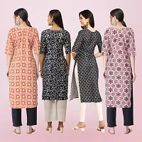 Women Stylish Crepe Printed Straight Kurta-thumb1