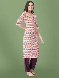 Stylish Crepe Printed Kurti For Women-thumb1