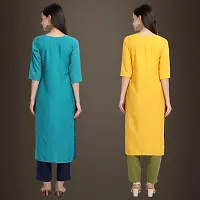 Fancy Crepe Kurtis for Women Pack Of 2-thumb1