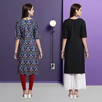 Fancy Crepe Kurtas For Women Pack Of 2-thumb1