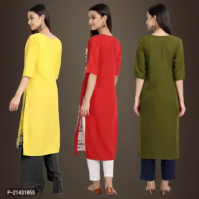 Fancy Crepe Kurtis for Women Pack Of 3-thumb2