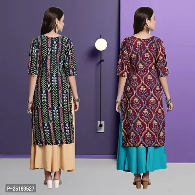 Fancy Crepe Kurtas For Women Pack Of 2-thumb2