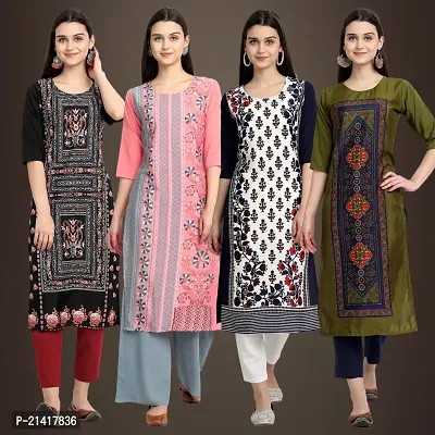 Fancy Crepe Kurtis for Women Pack Of 4