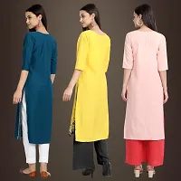 Fancy Crepe Kurtis for Women Pack Of 3-thumb1