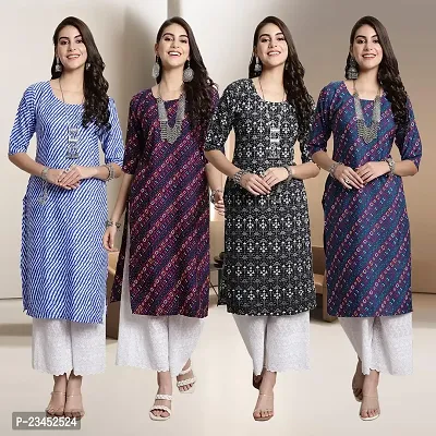 Fancy Crepe Kurtis for Women Pack Of 4