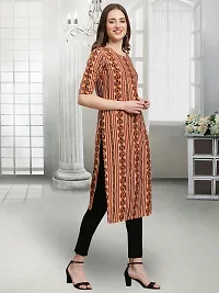 Stylish Multicoloured Crepe Stitched Kurta For Women-thumb3