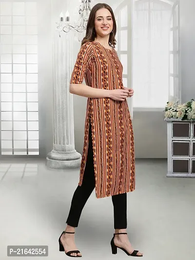 Stylish Multicoloured Crepe Stitched Kurta For Women-thumb4