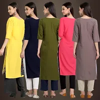 Fancy Crepe Kurtis For Women Pack Of 5-thumb1