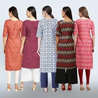 Women Stylish Crepe Printed Staright Kurta-thumb1