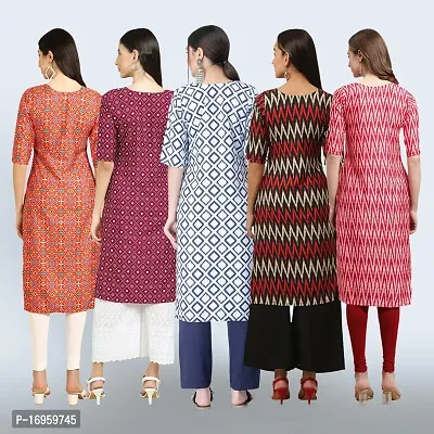 Women Stylish Crepe Printed Staright Kurta-thumb2