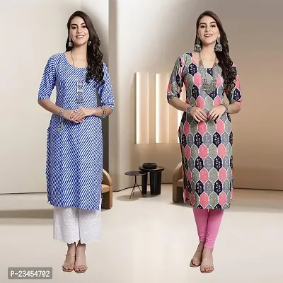 Fancy Rayon Kurtis For Women Pack Of 2