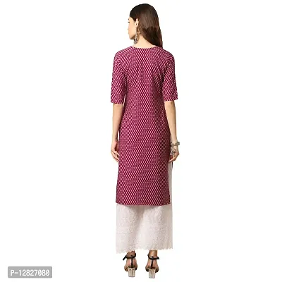 Women Crepe Digital Printed Straight Kurti { Pack of 5 }-thumb5