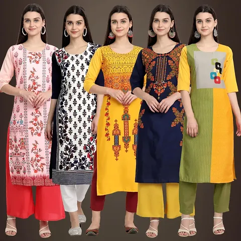 Stylish Fancy Kurtis For Women Pack Of 5