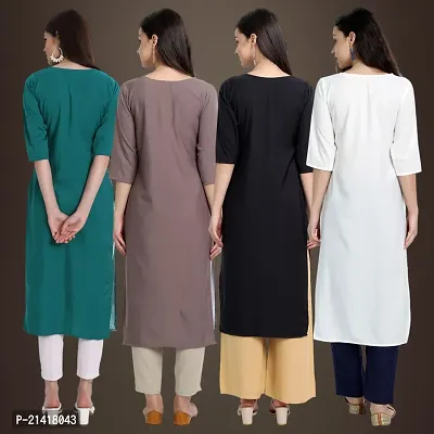 Fancy Crepe Kurtis for Women Pack Of 4-thumb2