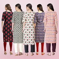 Women Stylish Crepe Printed Straight Kurta-thumb1