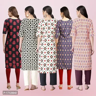 Women Stylish Crepe Printed Straight Kurta-thumb2