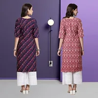 Fancy Crepe Kurtas For Women Pack Of 2-thumb1