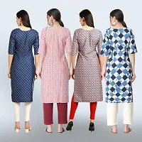 Women Stylish Crepe Straight Kurta-thumb1