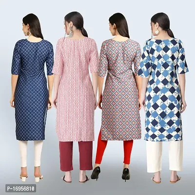 Women Stylish Crepe Straight Kurta-thumb2