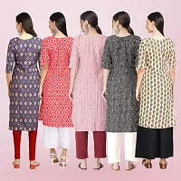 Women Stylish Crepe Printed Straight Kurta-thumb1