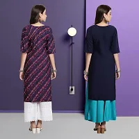 Fancy Crepe Kurtas For Women Pack Of 2-thumb1