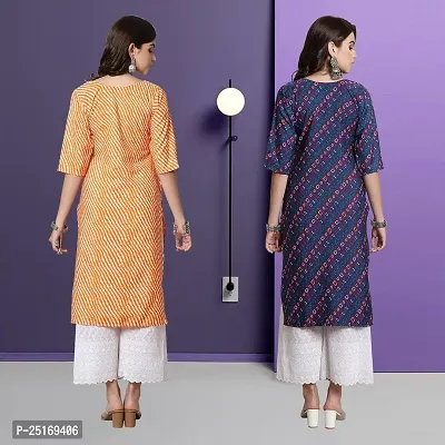 Fancy Crepe Kurtas For Women Pack Of 2-thumb2