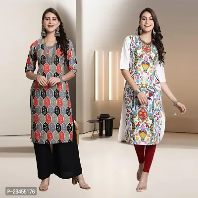 Fancy Rayon Kurtis For Women Pack Of 2