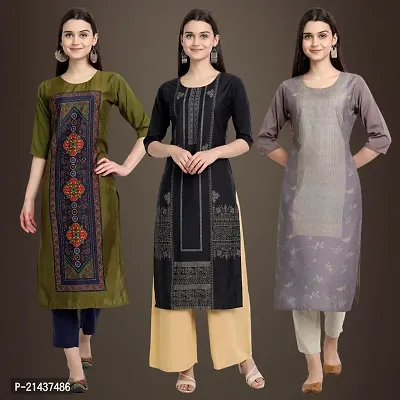 Fancy Crepe Kurtis for Women Pack Of 3